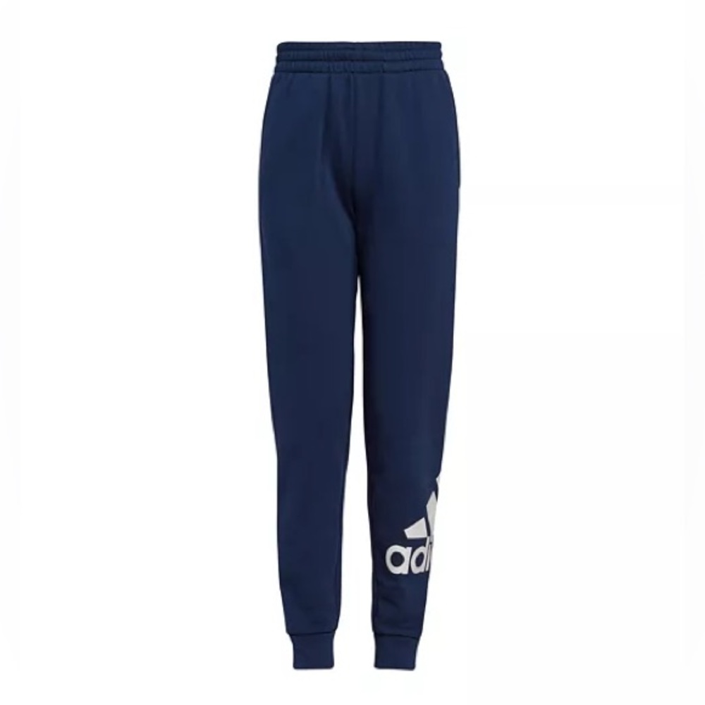 Adidas Big Boys Elastic Waistband Essential Fleece Joggers size Large 14/16